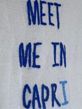 Golden Sun - Cashmere Sweater - New, never worn. "Meet Me In Capri" - Medium